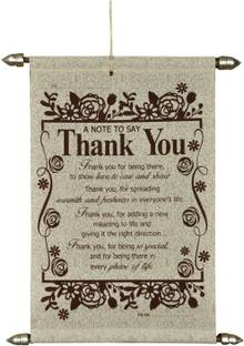 Saugat Traders Thank You Scroll Card Greeting Card
