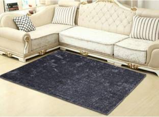 RM Handloom Grey Polyester Carpet