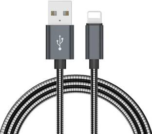 Speeqo Lightning Cable 3.1 A 1 m Metallic Metal Braided Made in India cable charging & Data Sync 2.4A Fast charging
