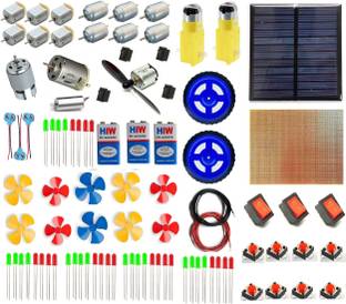 EBRAND ONE 18 model DC Motor, coreless drone motor, gear motor Propeller, Switch, and many more for DIY Science hobby kit Electronic Components Electronic Hobby Kit pack of 96 Motor Control Electronic Hobby Kit