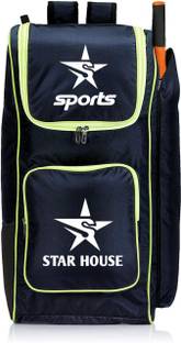 Star House Cricket Kit Bag With Soft And Smooth Material (BLACK+GREEN)