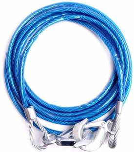 OMKUMAR Car Tow Cable Heavy Duty Towing Pull Rope Strap Hooks Durable 7 Ton 12 m Towing Cable