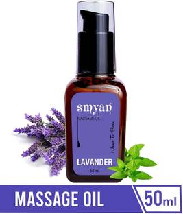 SMYAN Full Body Massage Oil for Pain Relief, Calming, Soothing and Relaxing, Massage Oil for Men and Women, SLS & Paraben Free, Lavender