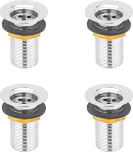 iBerry Stainless Steel Waste Coupling for Wash Basin, Drain Outlet with Chrome Finished Stainless Steel Waste Coupling for Wash Basin, Drain Outlet with Chrome Finished Health  Faucet
