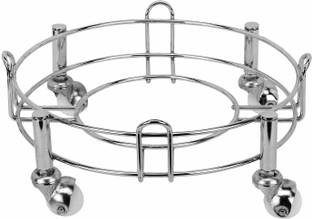 Taxton Heavy Stainless Steel Gas Cylinder Trolley With Wheel | Gas Trolly | Lpg Cylinder Stand | Gas Trolly Wheel |Cylinder Trolley with Wheels | Gas Cylinder Trolley