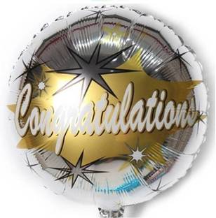 हिपिटी होप प्रिंटेड Congratulation printed 18 inch गुब्बारा