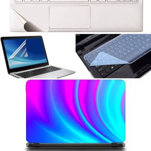 SDM 4in1 Combo of (color-full ultra hd wallpaper)Laptop Skin with Palmrest Skin, Laptop Screen Guard and Key Guard for All Laptop - Notebook Combo Set Combo Set