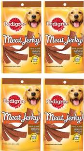 PEDIGREE Pedigree Meat Jerky Stix, Grilled Liver Flavour, Pack of 4 (80 gm *4) Liver Dog Treat