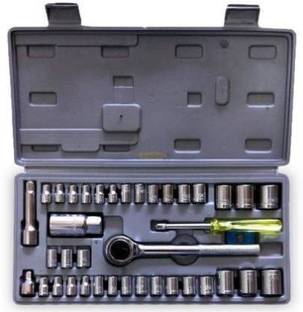 EZZI AIWA 40-Piece Bit Socket Set Multi Purpose Combination Socket Wrench Tool Kit Set Combination Screwdriver Set
