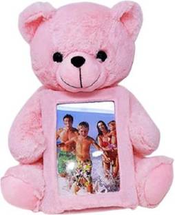 Galaxy Corporation Teddy Bear Photo Frame (Pink) |Table Stand Photo Frame for Home Decor Item  - 30 cm
