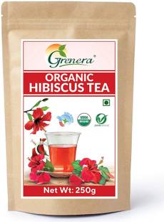 Grenera Pure & Natural Hibiscus Tea - 250 G Hibiscus Herbal Tea Pouch