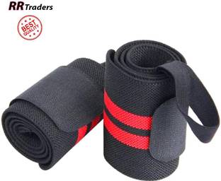RRTraders Wrist Wraps for Gym, and Crossfit - Wrist Support Band for Men and Women - Pair Hand Grip/Fitness Grip