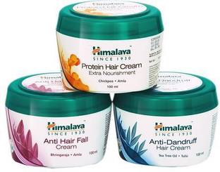 HIMALAYA Protein Hair Cream and Anti hair fall and Anti dandruff cream combo 100ml 3pc