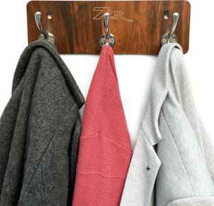 7CR Elephant Hook Coat Holder (WB)-3 Engineered Wood Coat and Umbrella Stand