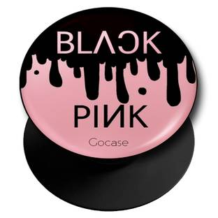 Gocase 360° Rotation Water Drop Glass Effect Mobile Back Grip (Mobile Selfie Finger Grip Pop Holder for Phone) with Expanding Stand for All Cellphone & Tablets (PINK or BLACK) Mobile Holder