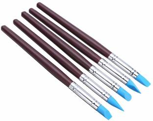 Blue jay 5 pics Wood Handle Silicone Rubber Brush