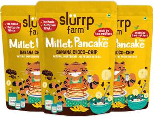 Slurrp Farm No Maida Pancake Mix- Banana Chocochip, 100% Veg, Eggless 150 g
