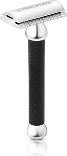Pink Woolf Classic Double Edge Safety Razor, Close Comb (BLACK), For a Smooth Shave, Men