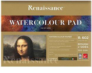 Renaissance Fabriano Water Colour Pad R-602 A3 Size (275 x 375 mm 300 GSM. (10 Sheets) Sketch Pad