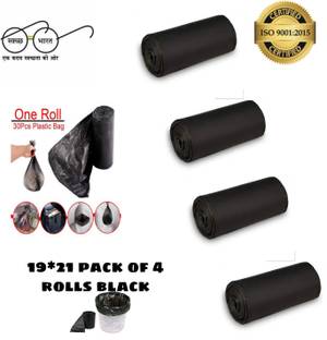 Shree ram fashion store Skr_04 black rolls for home dustbin bags 19*21 inch Medium 13 L Garbage Bag  Pack Of 90