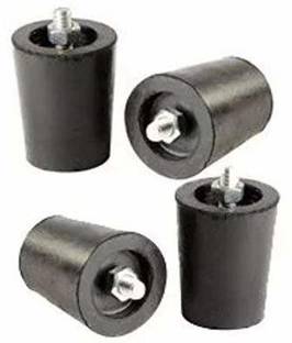 PMW Rubber Legs for LPG Gas Stove - L.P.Gas Stove - Black - Pack of 4 Piece - Heavy - with Screws Gas Cylinder Trolley