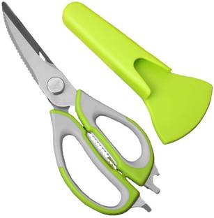 KhodalFashions KANKU 10 in1 Mighty Shears Scissor Best Shear Of Cutter/Peeler/Opener/Fish Scale Stainless Steel All-Purpose Scissor