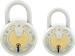 Standard Choice Brass Combination 7 Levers Deluxe Hardened 2 Locks Padlock