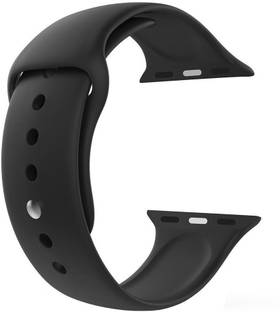 Juberous Soft Silicone Sport 42mm/44mm Band Black Smart Watch Strap