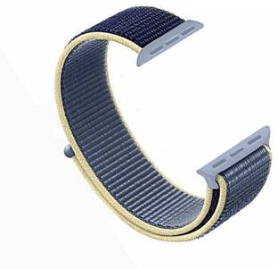 Juberous Soft Lightweight Breathable Nylon Loop Sport 38mm/40mm Band Alaskan Blue Smart Watch Strap