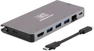 MX Premium USB Type C HUB to HDMI, Ethernet RJ45, USB-C PD 3.0, 3 USB 3.0 Ports & SD Card / TF Multipo...