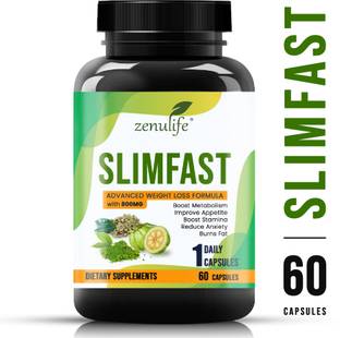 zenulife Slim Fast Capsules Weight Loss Supplement, 100% Natural 60 Caps