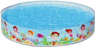 Gyanvi YANVI Swimming Pool for Kids - Toddler and Baby Pool - Snapset Pools for Home Courtyard Summer Swimming Party | Folding Durable Swim Center Bath Tubs Baby Pool | Multi Color (5 Ft)