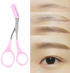 Delidge Mini Brow Class Cutting Scissors Easy-to-use Women Eyebrow Trimmer With Comb Cutting Scissors