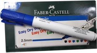 FABER-CASTELL MAJESTIC BASKET VIBRANT BLUE COLOUR WHITEBOARD MARKER PEN FOR OFFICE, SCHOOL, HOME ETC.
