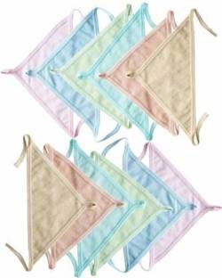 PARVEENTHA New Born Baby Cotton Premium Quality V Shape Nappies, , Langot Washable Reusable Cotton Diaper Nappy Baby Cozy Wear pack of 12 pcs (Multi, 0-6 Months)