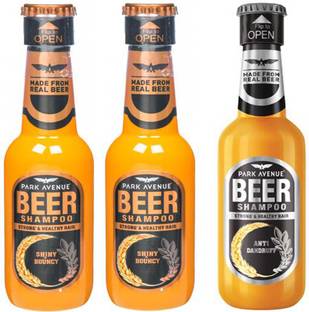 PARK AVENUE SHINY & BOUNCY BEER SHAMPOO