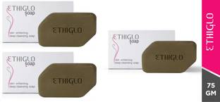 ETHIGLO Skin Lightening Soap with Kojic Acid, Glycolic Acid for radiant skin