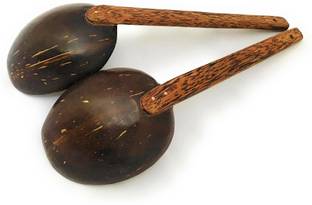 Thenga Natural Handmade Coconut Shell Serving Spoon | Eco-Friendly Wooden Serving Spoon Set
