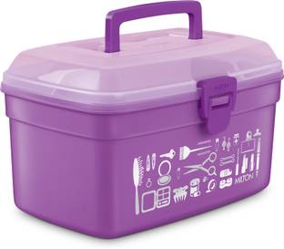 MILTON Vanity Multipurpose Storage Box, Purple Storage Box