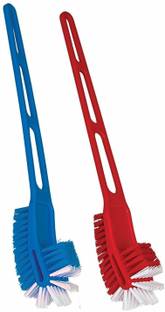 Flipkart SmartBuy Plastic Double Side Toilet Cleaning Brush with Holder Set of 2 with Holder