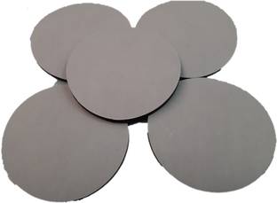 TJIKKO Anti vibration Pad 9 cm x 5 mm Black Round (Set of 5) Adhesive