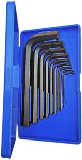 DUMDAAR Heavy duty 9pc Hex Pocket size Allen Key Set