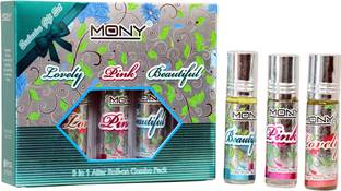 Mony lovely 3 In 1 Attar combo (3Pcs of 6ml) Floral Attar