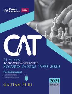 Cat 2021 31 Years' Topic-Wise & Year-Wise Solved Papers 1990-2020