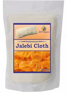 Jioo Organics 100% Cotton Professional Jalebi Cloth, Off White Collapsible Strainer