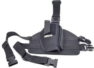 GunAlly Quick Defense Adjustable Tactical Leg Thigh Holster for Universal Pistol Holster Pistol/Gun Cover Free Size