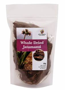 Jioo Organics Whole Dried Jatamansi Root, Musk Root, Spikenard for Hair Treatment