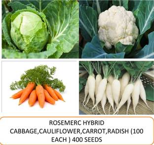 ROSEMERC HYBRID CABBAGE,CAULIFLOWER,CARROT,RADISH Seed