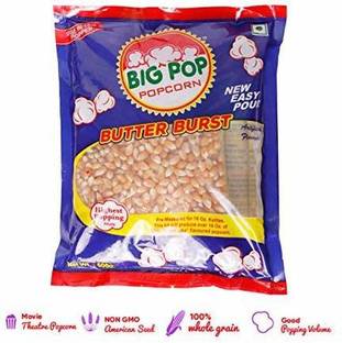 POPCORN&COMPANY Popcorn Kernel Seeds,Unpopped Popcorns Seeds, Kernels Kit with Oil & Salt in Butter Burst Flavour-600 g Butter Burst Popcorn