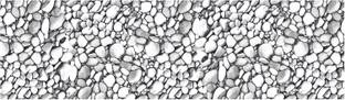 WALLDESIGN 914.4 cm White Small Pebble Stones Pattern White Wallpaper Border - 3 inch width by 30 ft length - Extra Large Self Adhesive Sticker